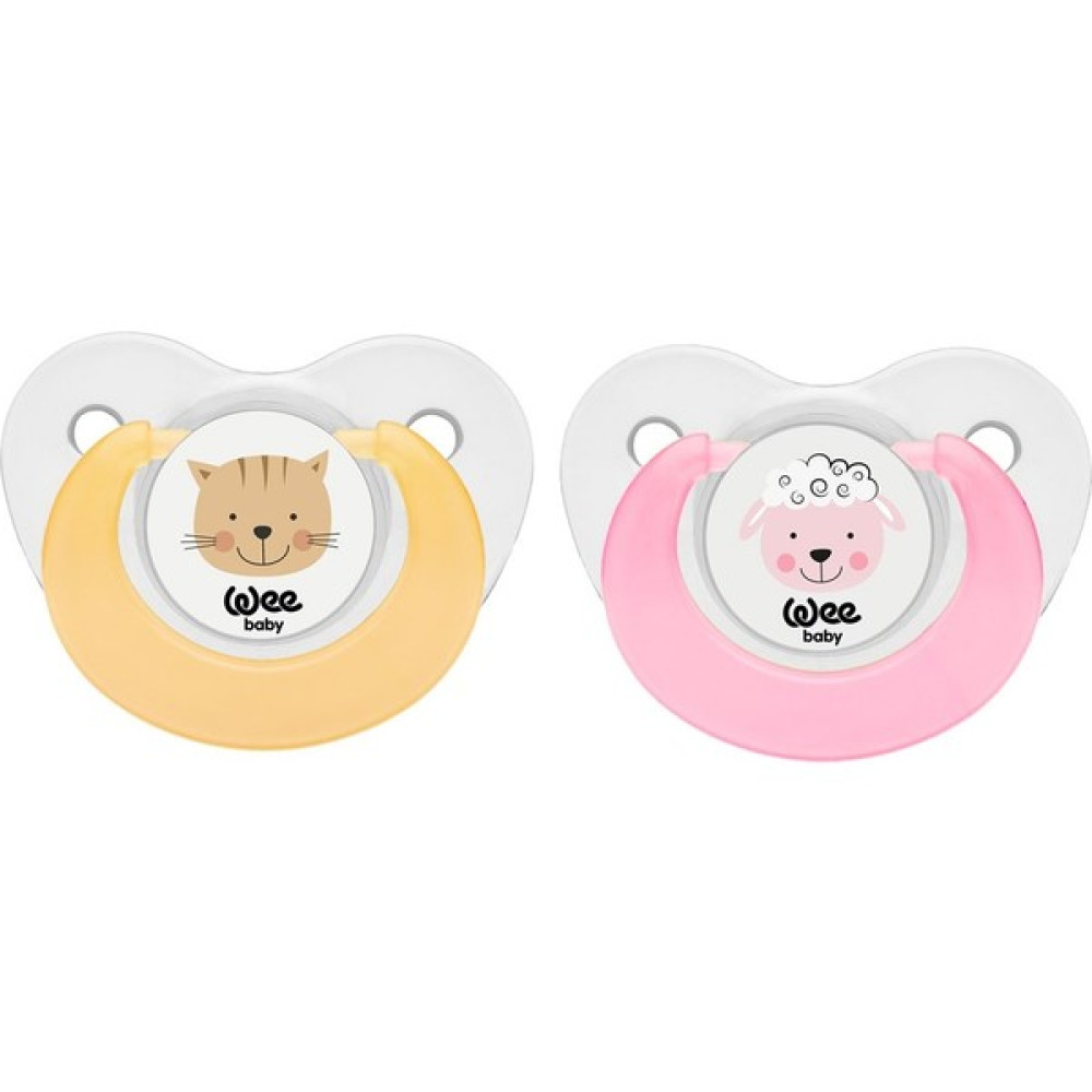 Wee Baby Sevimli Hayvanlar Emzik -6 - 18 Ay - 6 - 18 Ay - Sarı - Pembe Emzik Fiyatı