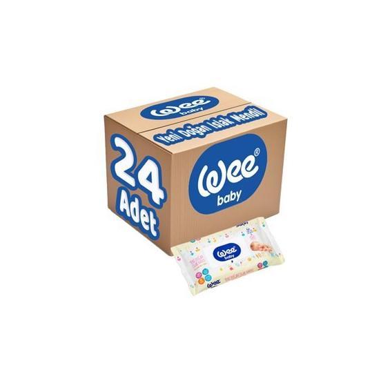Wee Baby Yeni Doğan Pamuklu 24'lü Toplam 960 Yaprak Islak Mendil Seti