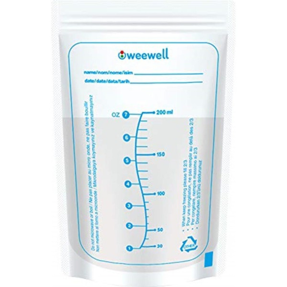Weewell WMS825 Süt Saklama Poşeti, Mavi Beslenme Çantası Fiyatı