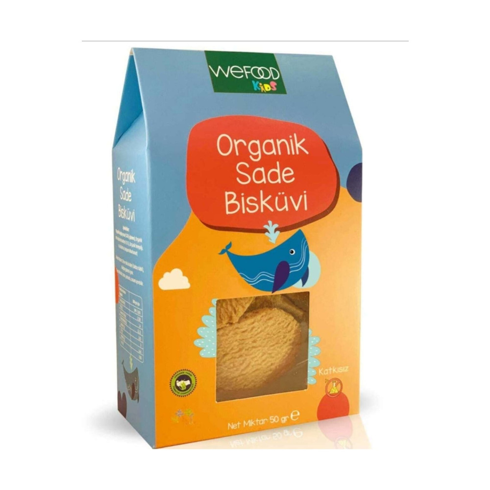Wefood Kids Organik Sade Bisküvi 50 gr (Tereyağlı) Bebek Mamaları Fiyatı