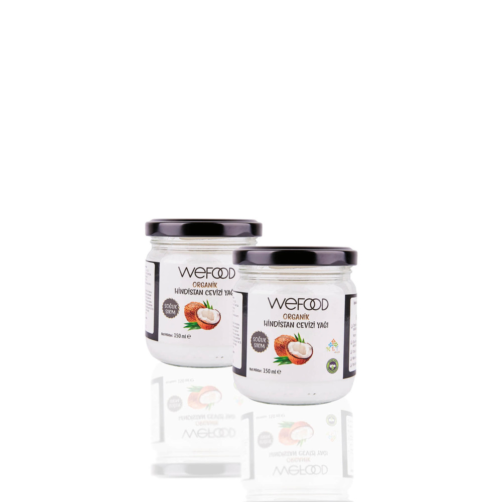 Wefood Organik Hindistan Cevizi Yağı 150 ml 2li (Soğuk Sıkım) Temel Gıda Fiyatı