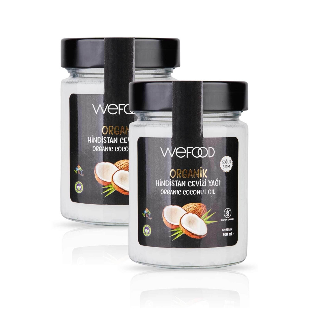 Wefood Organik Hindistan Cevizi Yağı 300 ml 2li (Soğuk Sıkım) Temel Gıda Fiyatı