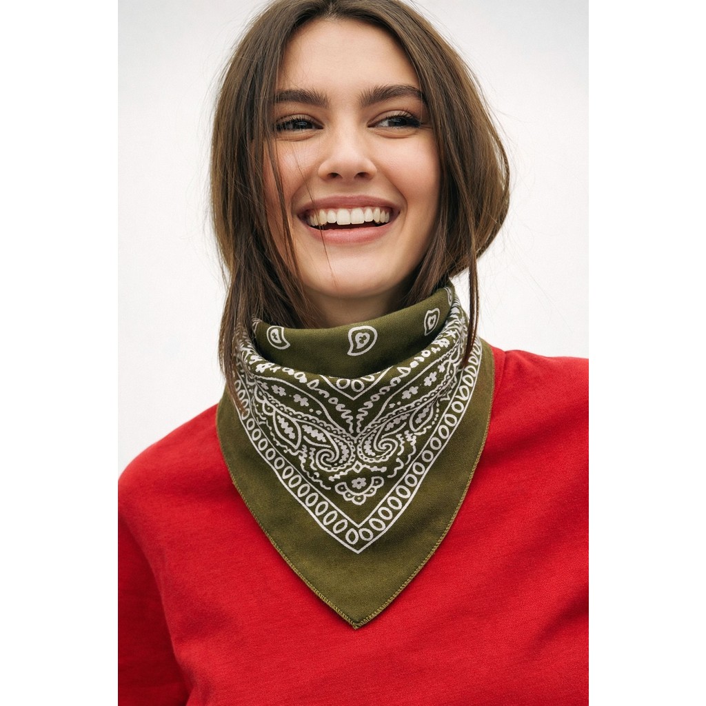 Wega Moda Esenli %100 Pamuk Bandana Fular Çok Amaçlı Saç Boyun Bilek Aksesuar Bandana (Outdoor) Fiyatı