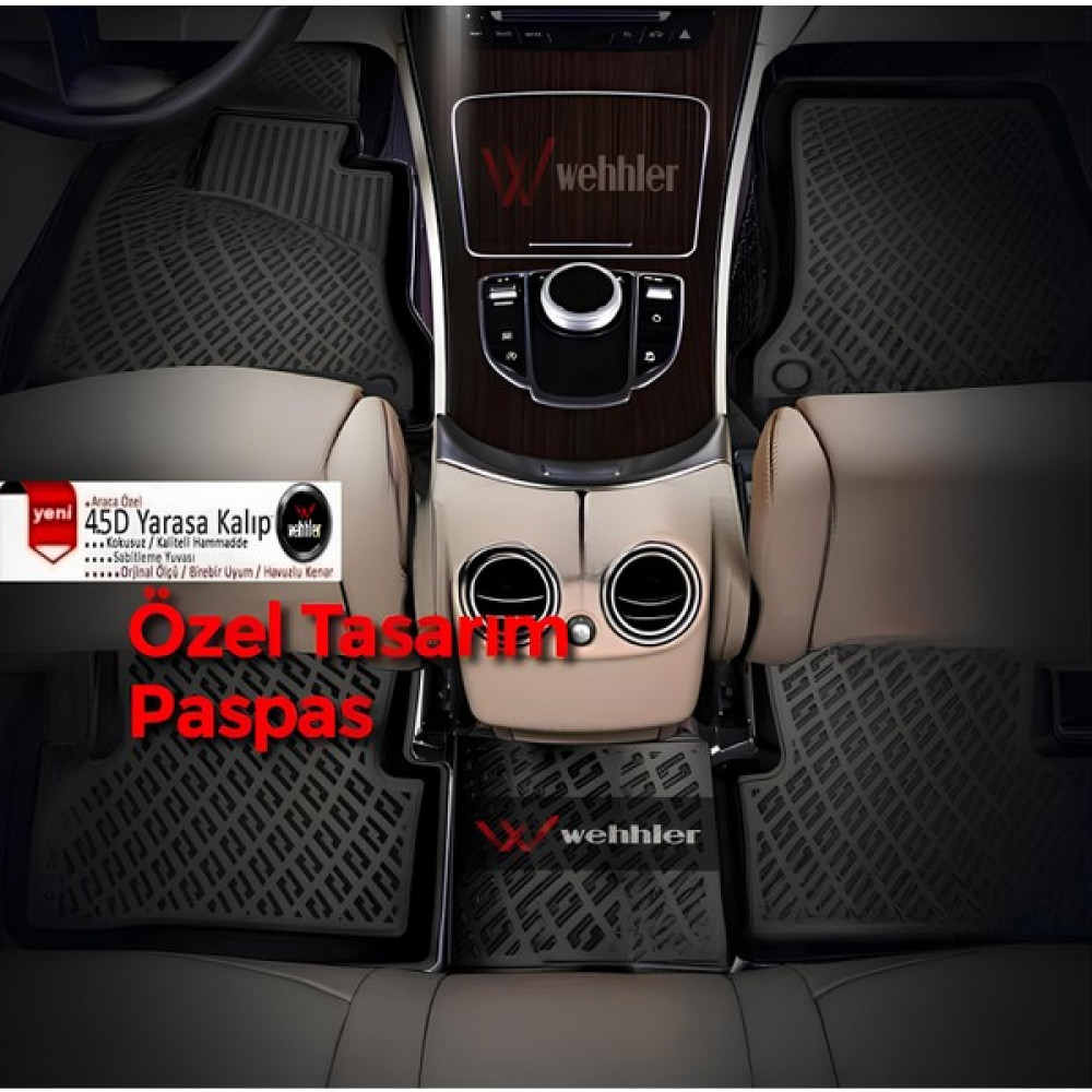 Wehhler Opel Astra L Elektrikli 2024 4.5d Yarasa Kalıp Havuzlu Paspas + 5d Su Kanallı Bagaj Havuzu (Alt Konum Bagaj) - Siyah Bagaj Havuzu Fiyatı