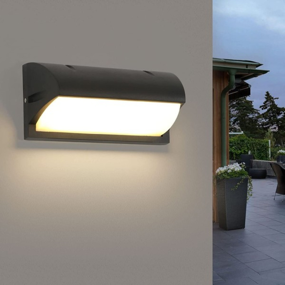 Weichuang 18W Dış Mekan Duvar Aplik, Modern IP65 Suya Dayanıklı Dış Mekan LED Aplik, 3000K Sıcak Beyaz Işık Alüminyum Duvar Işığı (Yurt Dışından) Aplikler Fiyatı