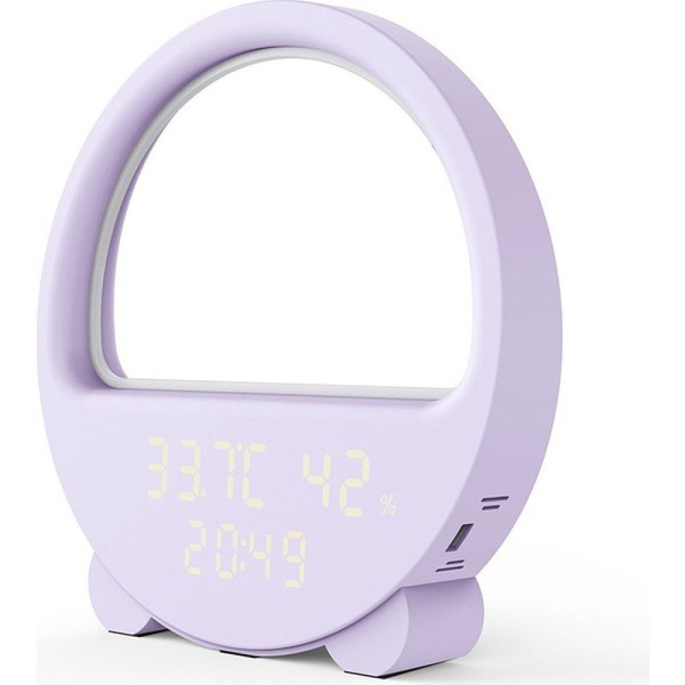 Weichuang Asdfgh Akıllı Sıcaklık ve Nem Ölçer Saat Sesle Etkinleştirilen Uyandırma Gece Lambası 5V USB Şarj Edilebilir Sihirli Renkli Atmosfer Işığ... Gece Lambası Fiyatı