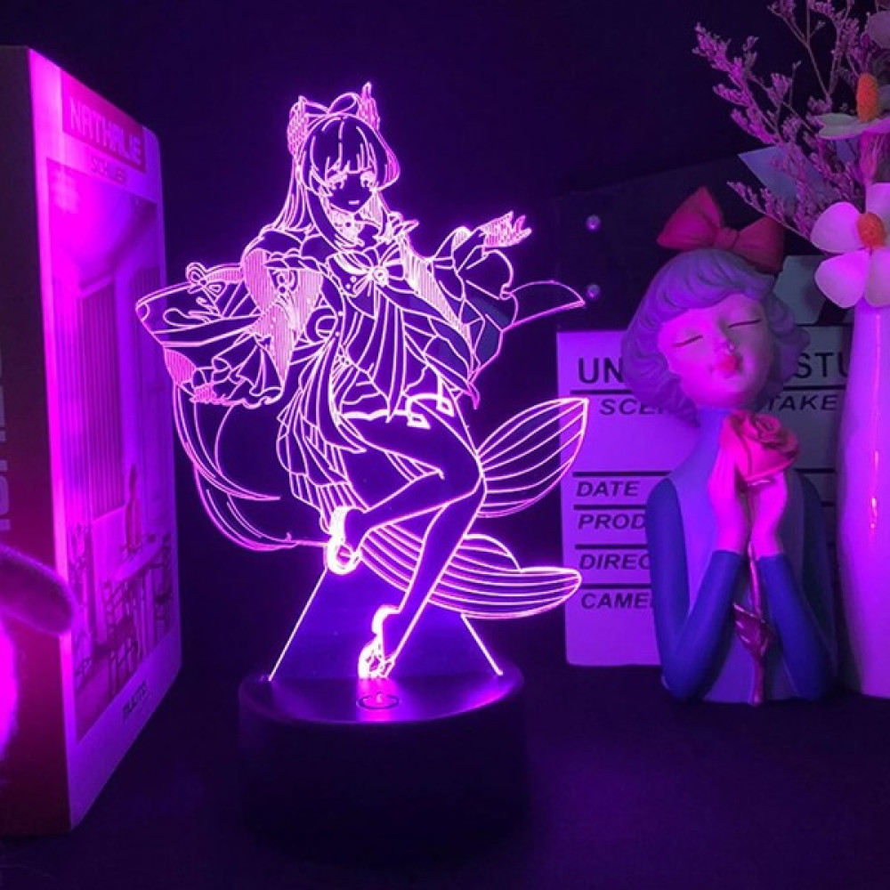 Weichuang Carino Genshin 3D LED Sunset Lambası (Yurt Dışından) - Renkli Gece Lambası Fiyatı