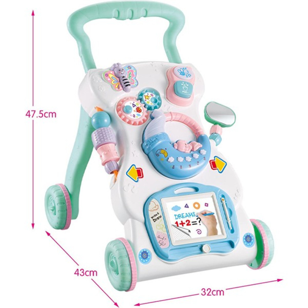 Weichuang Gahome Bebek Yürüteç Multifuctional Yürüyor Walker Sit-To-Stand (Yurt Dışından) - Beyaz - Mavi Yürüteç Fiyatı