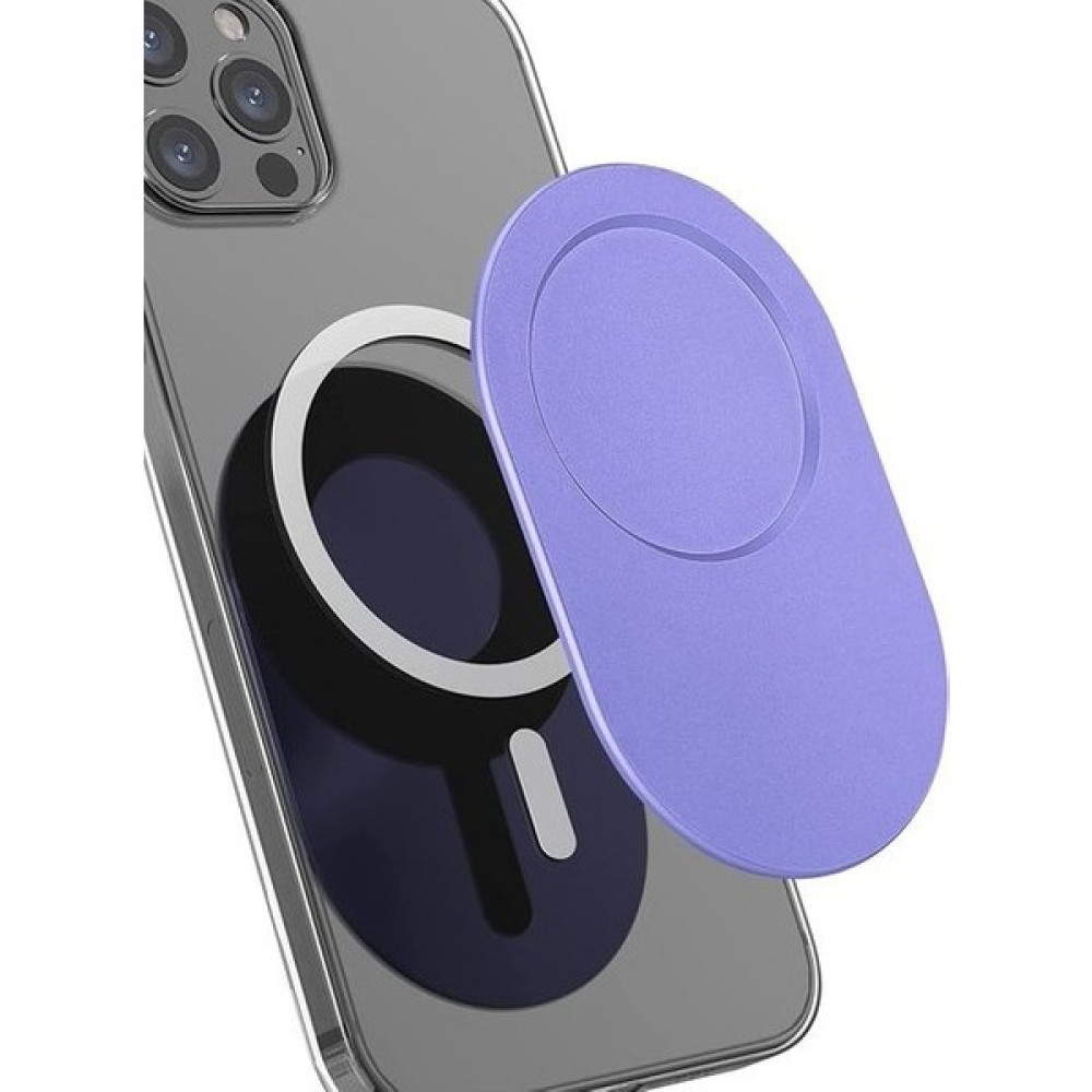 Weichuang Ganbao Iphone 13 12 Için Lila Mor Manyetik Taban Iphone 14 Pro Için Magsafe Aksesuarları Katlanabilir Tutma ve Stand Oval Çıkarılabilir C... Cep Telefonu Tutucu Fiyatı