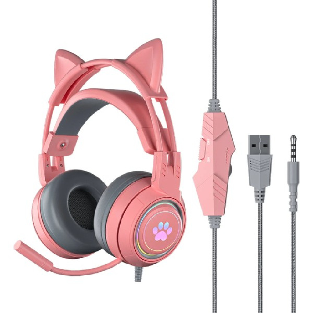 Weichuang Hifi Stereo Pc Kulaklık Gamer Kızlar (Yurt Dışından) - Beyaz - Pembe Kulak Üstü Kulaklık Fiyatı