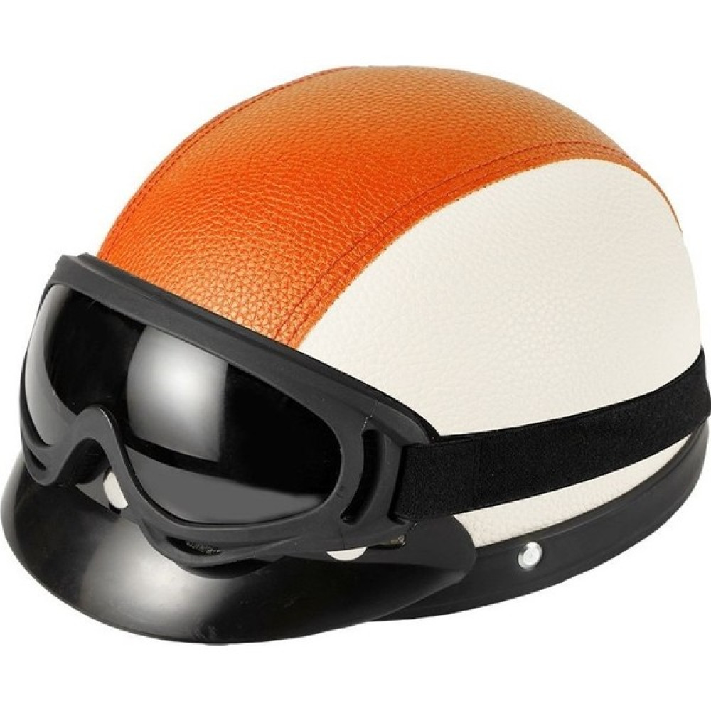 Weichuang Like Life Koruyucu Kask Yarım Kask (Yurt Dışından) - Beyaz - Turuncu - Standart Motorsiklet Kaskları Fiyatı
