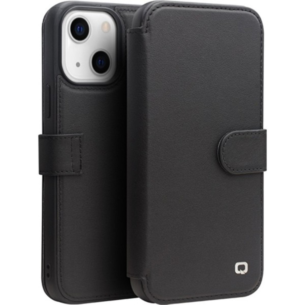 Weichuang Qialino iPhone 13 Mini Için Hakiki Deri Cüzdan Tasarımlı Telefon Kılıfı - Mavi (Yurt Dışından) - Beyaz - Kırmızı - Siyah Cep Telefonu Kılıfı Fiyatı