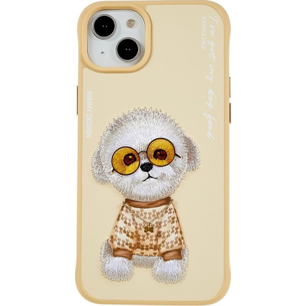 Weichuang Xstep Case Xstepcase iPhone 14 Için Nimmy Glasses Pet Serisi Plus Nakış Pet Pet Desenli Telefon Kılıfı Pu Deri + Pc + Tpu Koruyucu Kapak ... Cep Telefonu Kılıfı Fiyatı