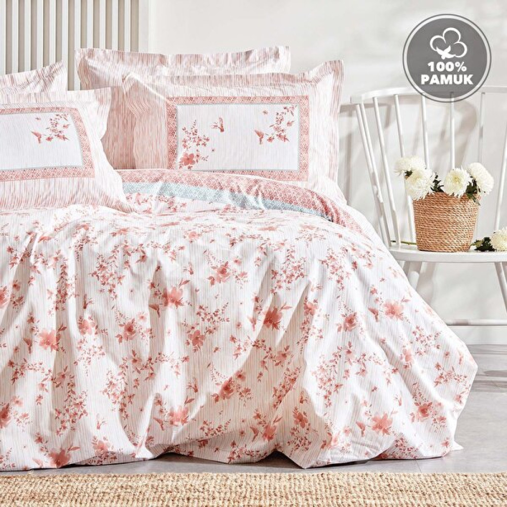 Weichuang Yataş Bedding Minella Ranforce Çift Kişilik Nevresim Seti - Blush (Yurt Dışından) - Açık Pembe - 200 x 220 cm Nevresim Takımı Fiyatı