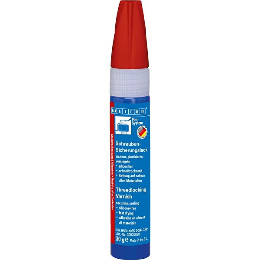 Weicon Garanti Mührü Mühürleme Verniği 30 G, Kırmızı (Ral 3000) Nalburiye & Hırdavat Fiyatı