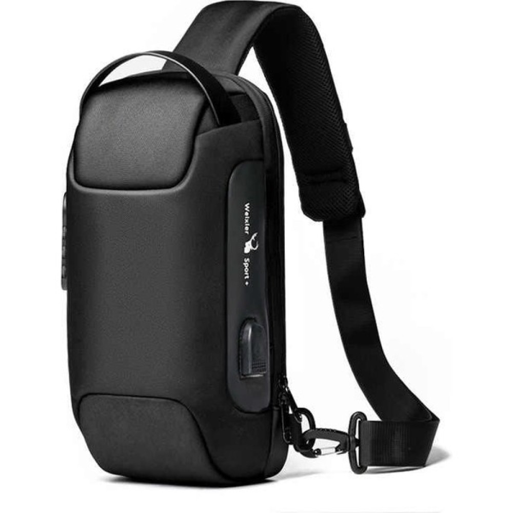 Weixier 9530 Omuz Çantası - USB Şarj Portlu ve Kilitli (Yurt Dışından) - Siyah Telefon Kılıfı Fiyatı
