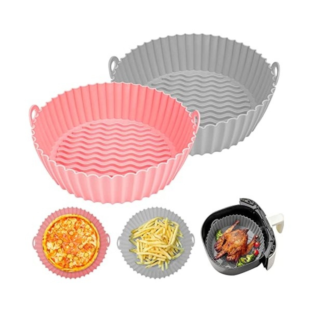 Weiyan Store Silikon Tekrar Kullanılabilir Pişirme Kabı, 8,5 Inç 2 Adet (Yurt Dışından) Tepsiler / Fırın Kapları Fiyatı