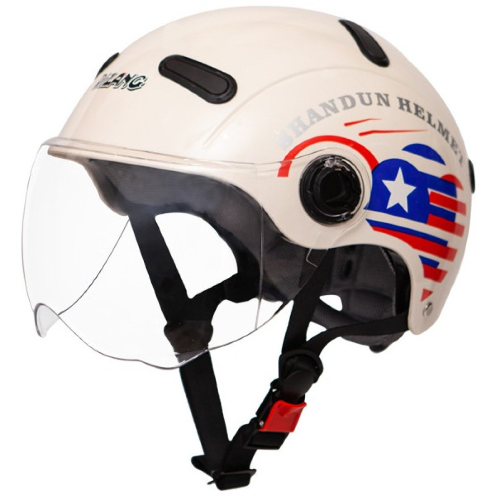 Weiyang Güneş Korumalı Yarım Kask Motosiklet Kaskı (Yurt Dışından) - Beyaz - 50 - 64 cm Motorsiklet Kaskları Fiyatı