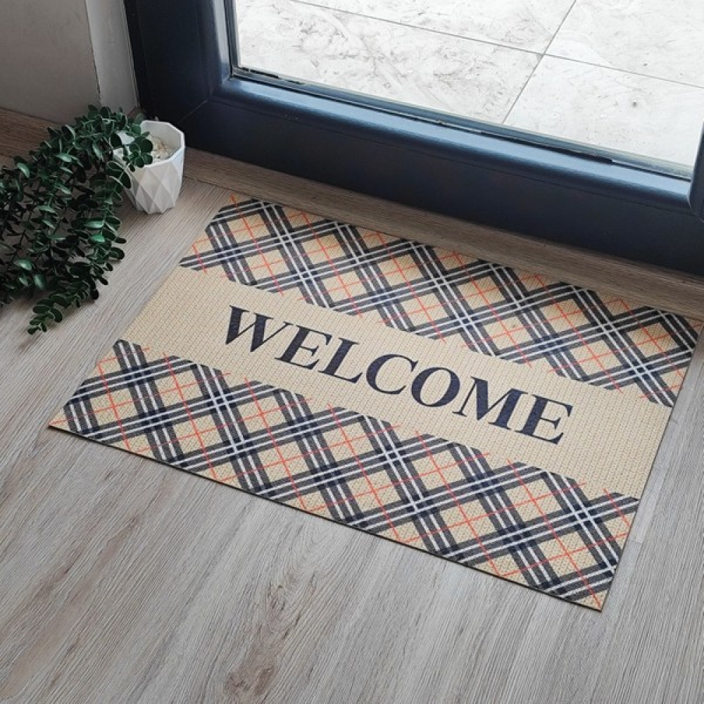 "welcome" Kapı Önü Paspası - 45 x 65 cm - Renkli Paspas Fiyatı