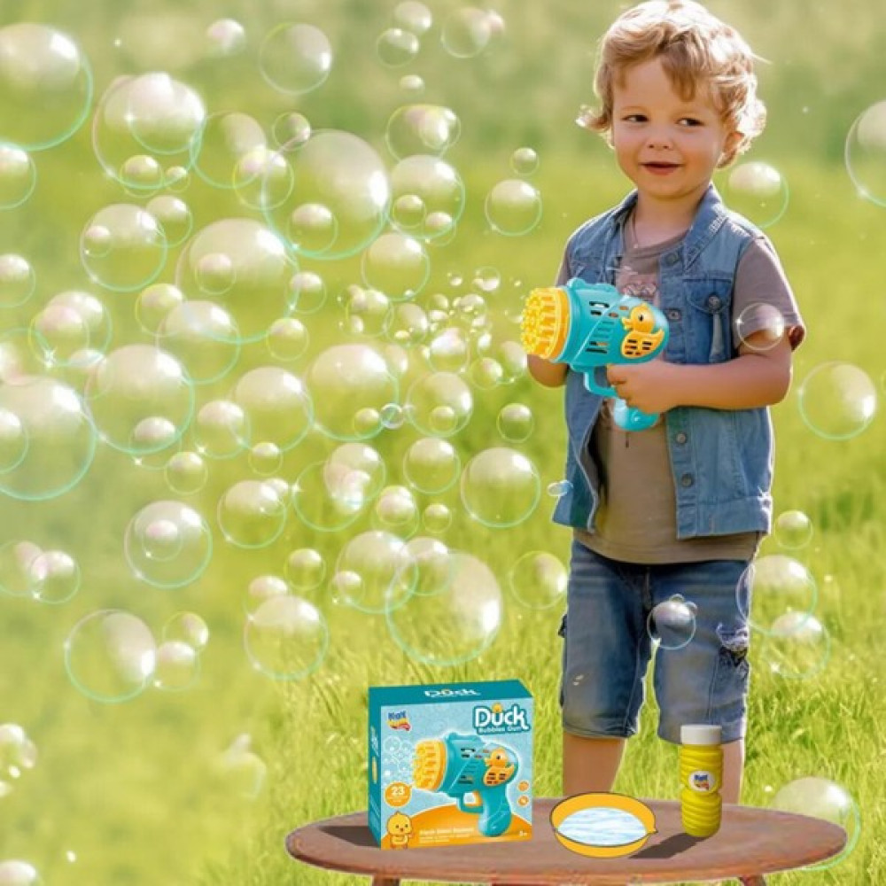 Welcomein Oyuncak Duck Çok Delikli Pilli Köpük Atan Tabanca Oyuncağı 23 Delikli Bubble Gun - Mavi Oto Boyaları Fiyatı