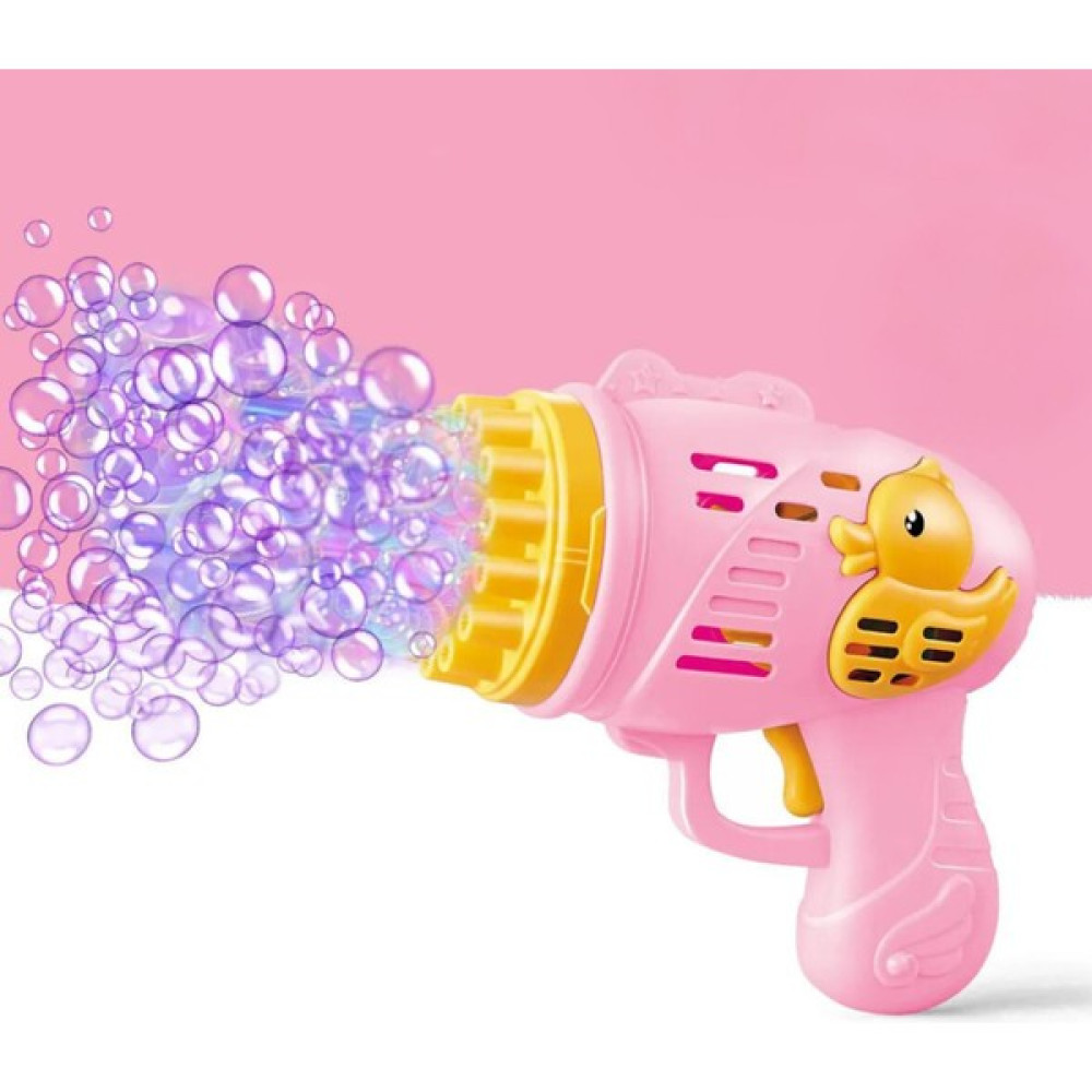 Welcomein Oyuncak Duck Çok Delikli Pilli Köpük Atan Tabanca Oyuncağı 23 Delikli Bubble Gun - Pembe Oto Boyaları Fiyatı
