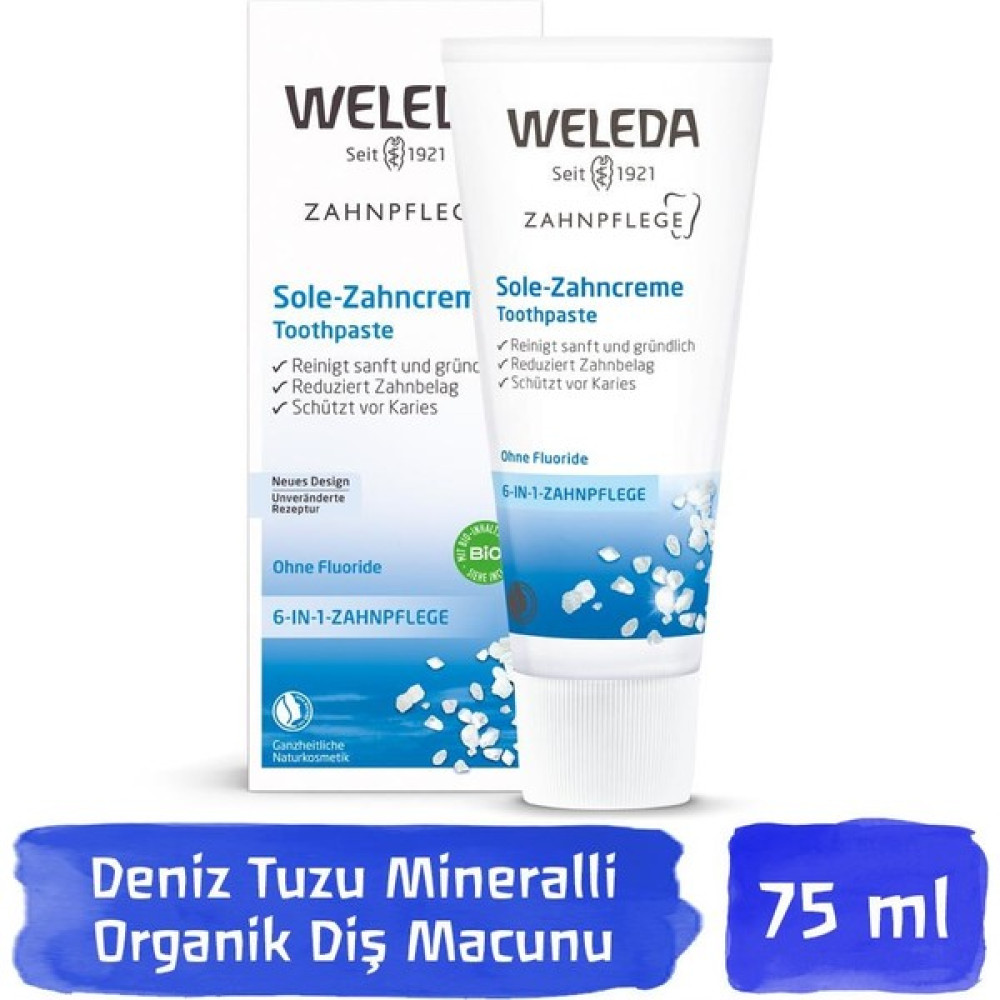 Weleda Deniz Tuzu Mineralli Organik Diş Macunu 75 ml Diş Macunları Fiyatı