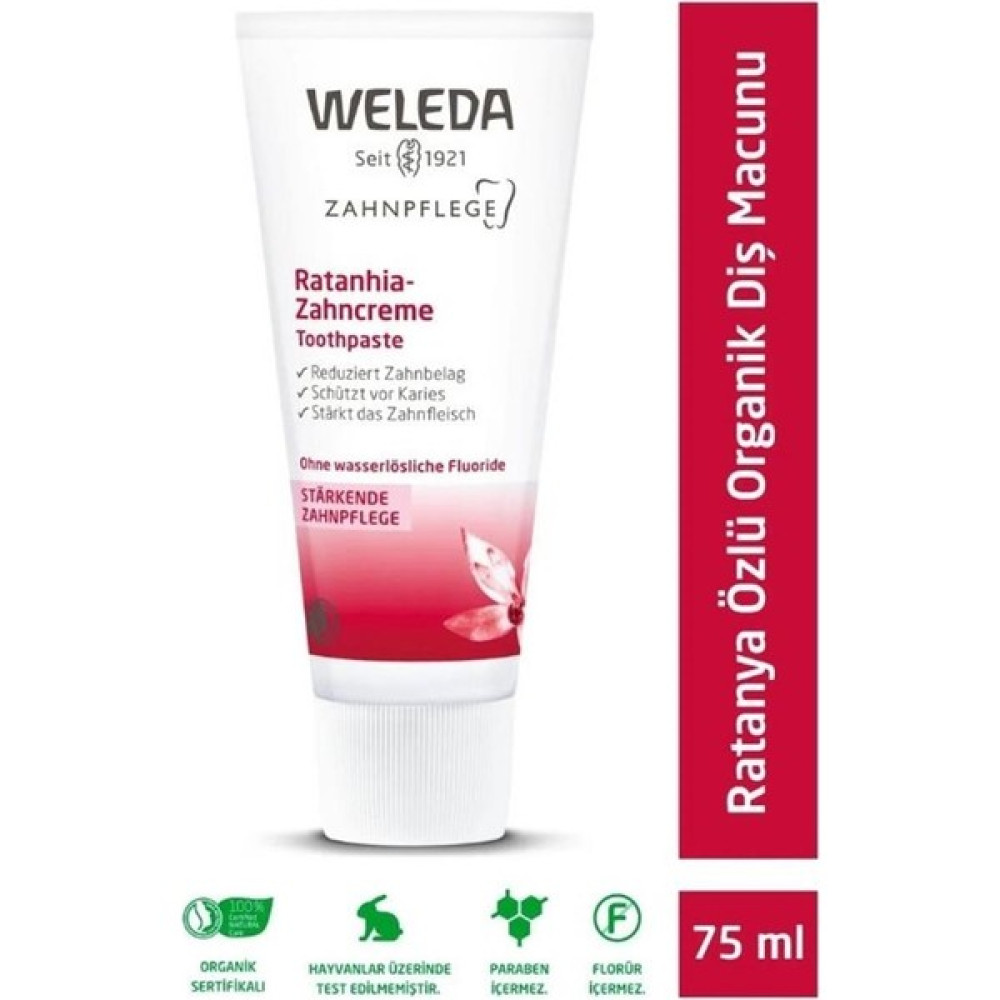 Weleda Ratanya Özlü Organik Diş Macunu 75 ml Diş Macunları Fiyatı
