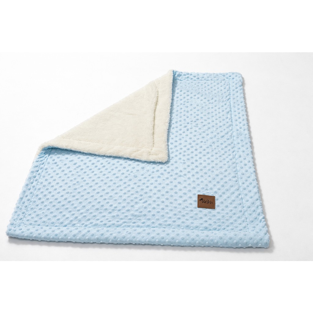 Welkın Bebek Battaniye 90X100 cm Wellsoft Polar Nohut Battaniye - Mavi - 90 x 100 cm Bebek Battaniyesi Fiyatı