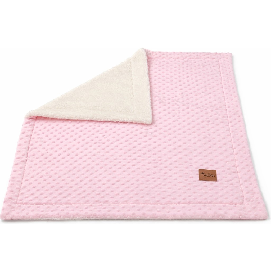 Welkın Bebek Battaniye 90X100 cm Wellsoft Polar Nohut Battaniye - Pembe - 90 x 100 cm Bebek Battaniyesi Fiyatı