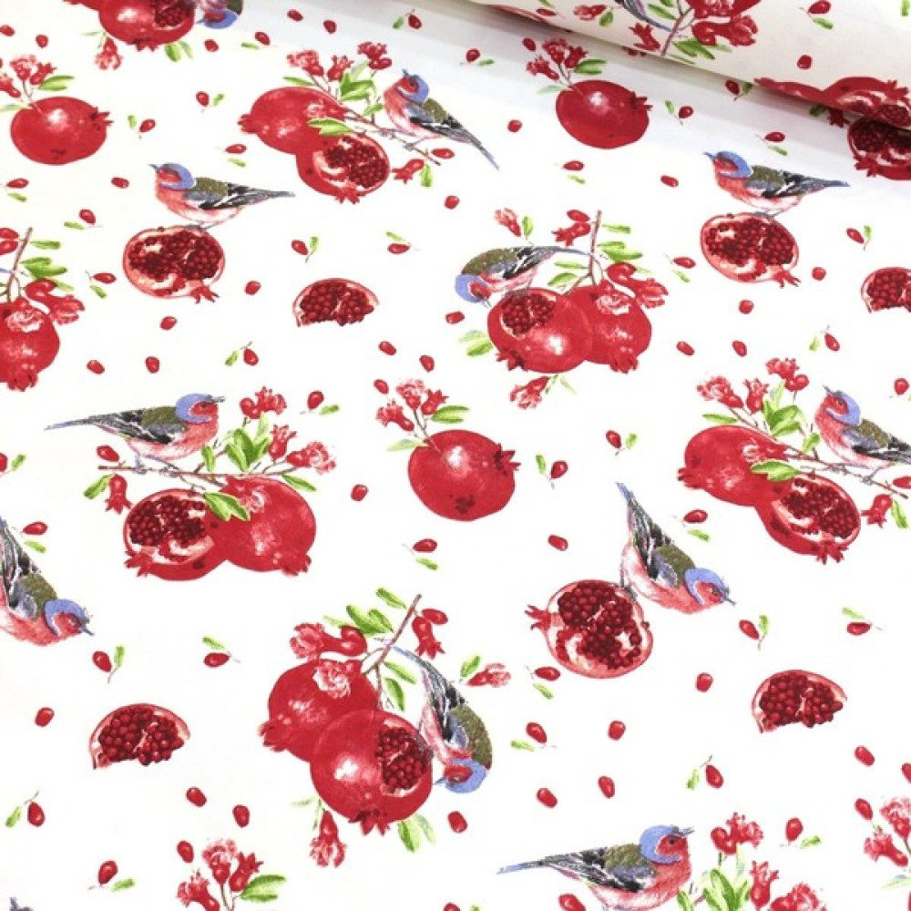 Wella Home Nar Tanesi Duck Keten Kumaş - Renkli - 100 cm - 180 cm Kumaşlar Fiyatı