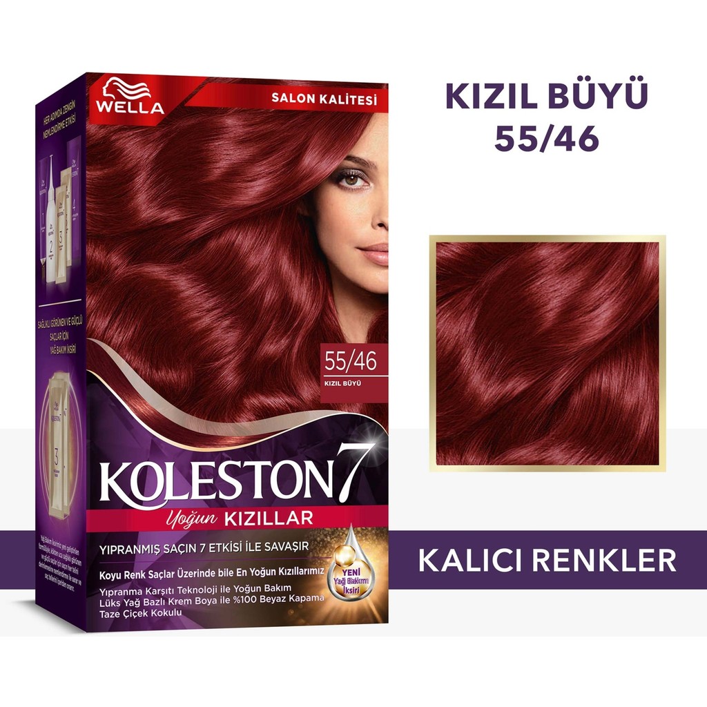 Wella Koleston Supreme Kit 55/46 Kızıl Büyü Saç Boyası Fiyatı
