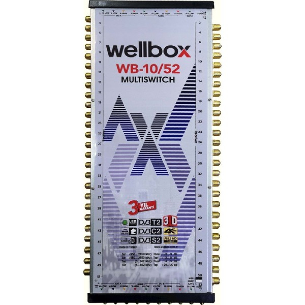 Wellbox Multıswıtch WB-1052 Uydu Santrali Oto Boyaları Fiyatı