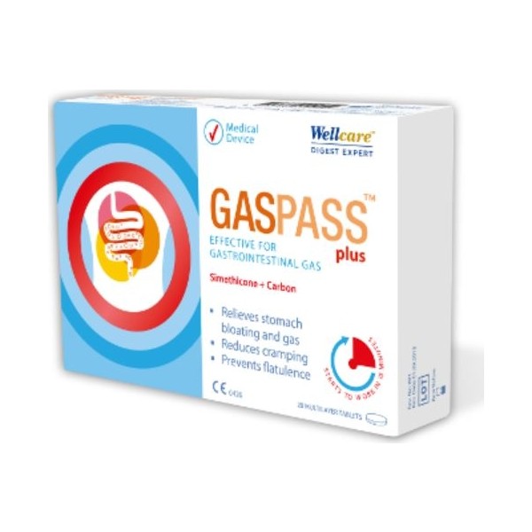 Wellcare Gaspass Plus 20 Tablet Sporcu Besini & Supplementler Fiyatı