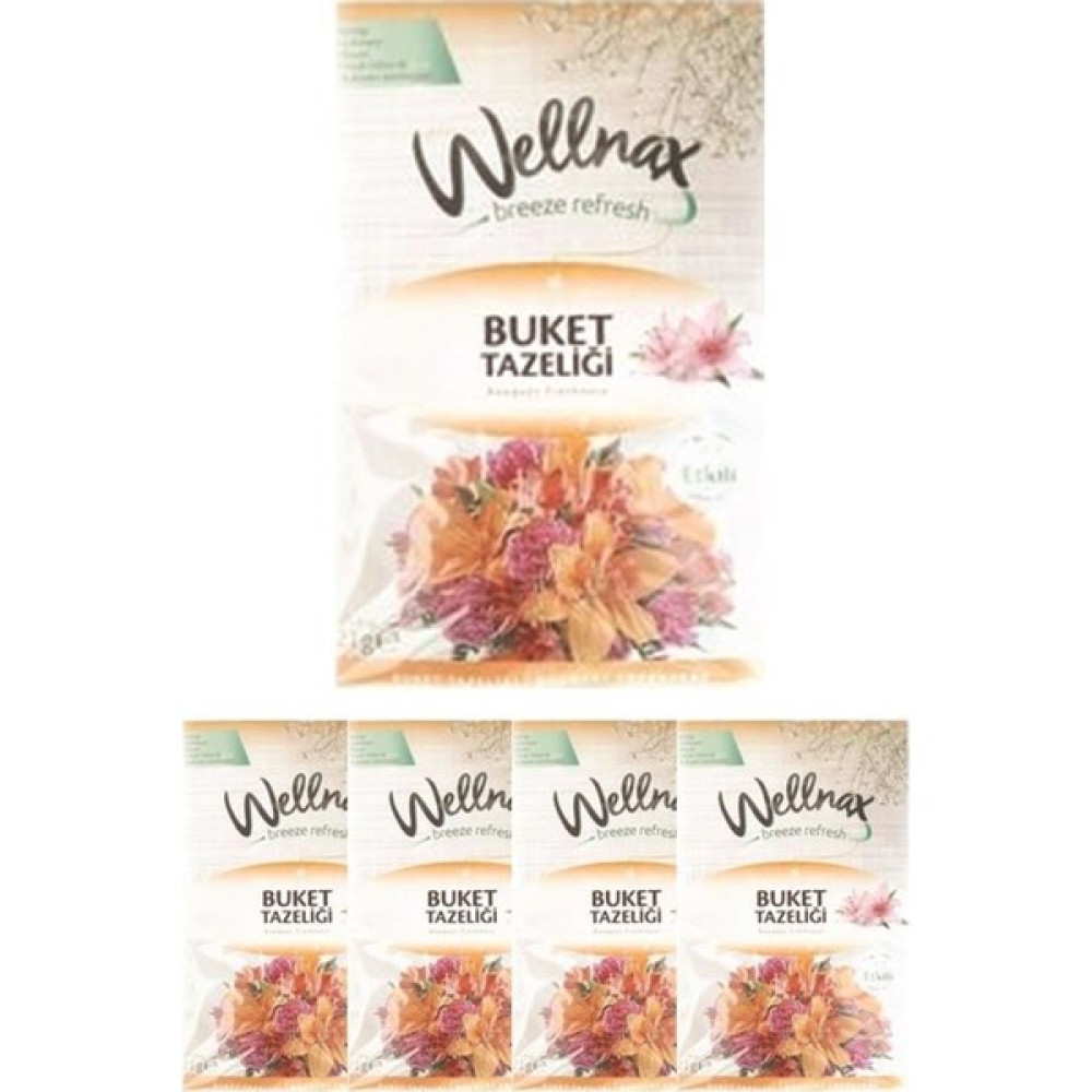 Wellnax Breeze Refresh Dolap ve Çekmece Kokusu Buket Tazeliği Kesesi X5 Oda Kokusu Fiyatı