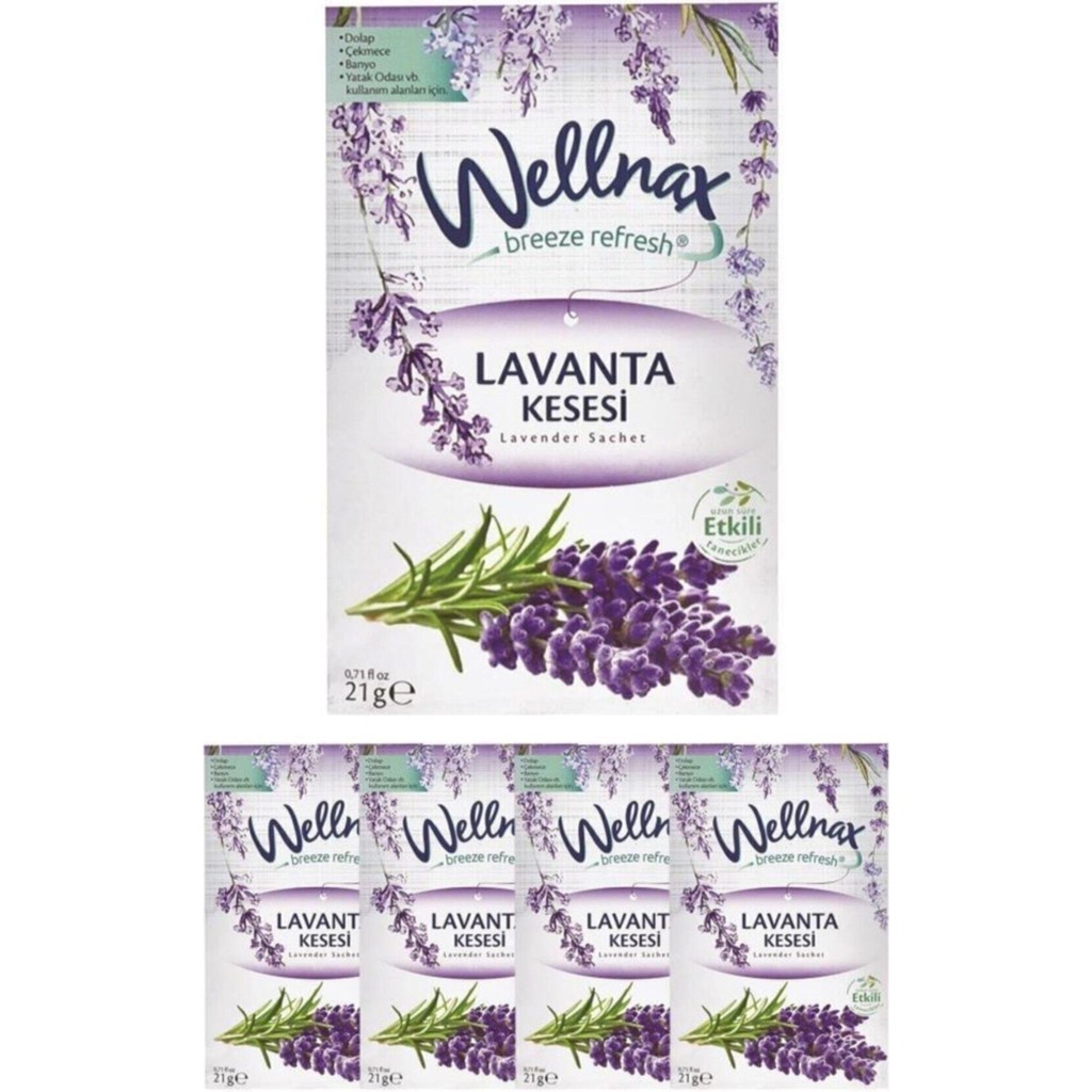 Wellnax Breeze Refresh Dolap ve Çekmece Kokusu Lavanta Tazeliği Kesesi X5 Evcil Hayvan Ürünleri Fiyatı