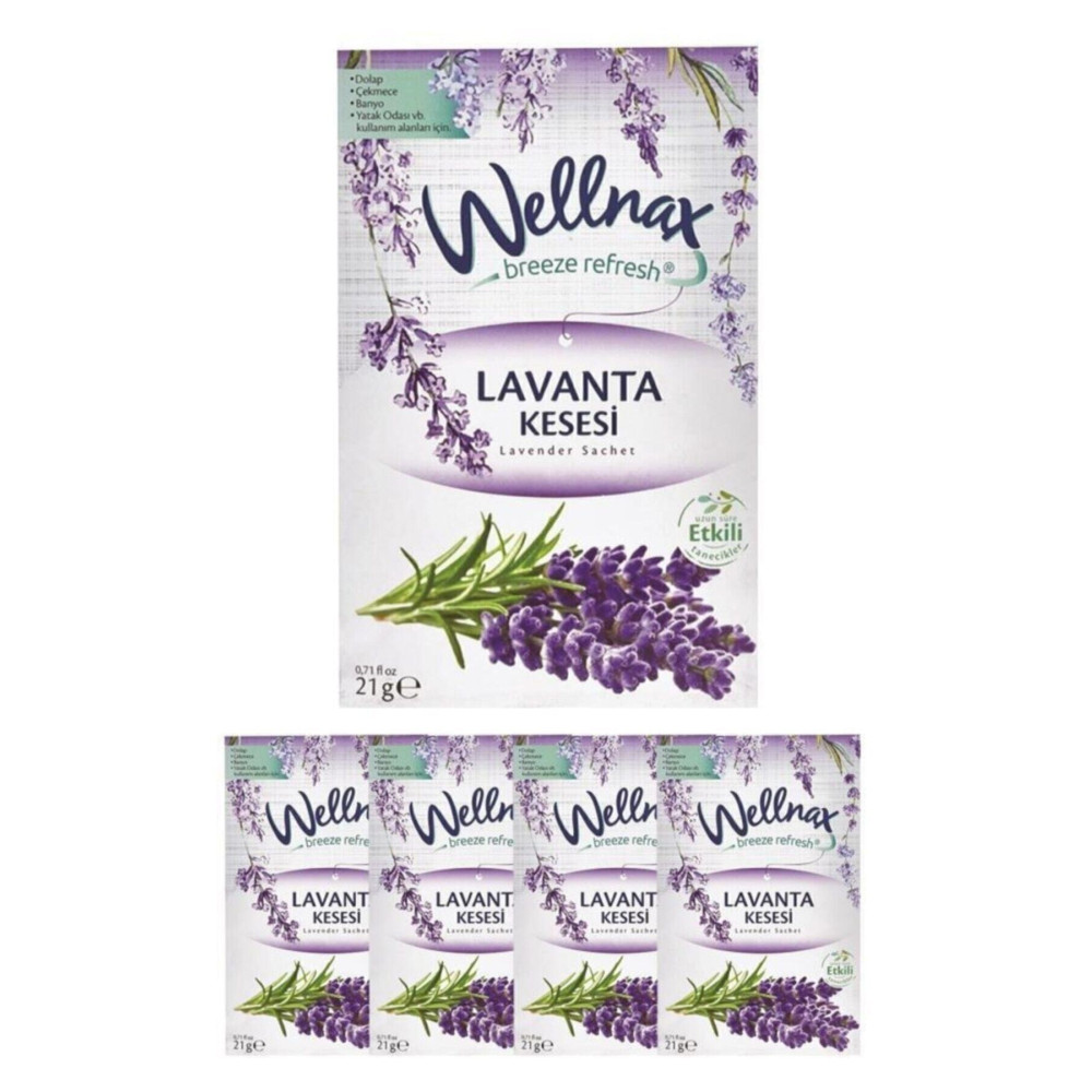 Wellnax breeze refresh Dolap Ve Çekmece Kokusu Lavanta Tazeliği Kesesi X5 Oda Kokusu Fiyatı