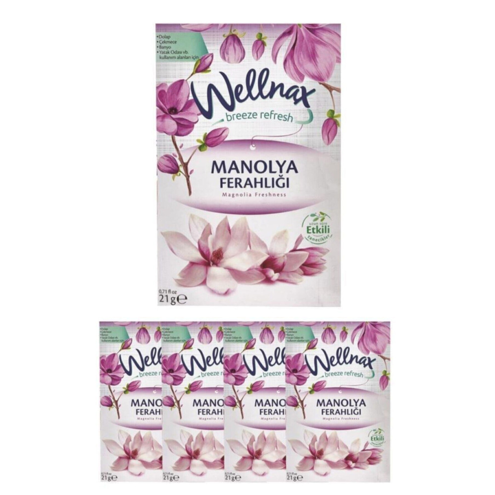 Wellnax breeze refresh Dolap Ve Çekmece Kokusu Manolya Ferahlığı Kesesi X5 Oda Kokusu Fiyatı