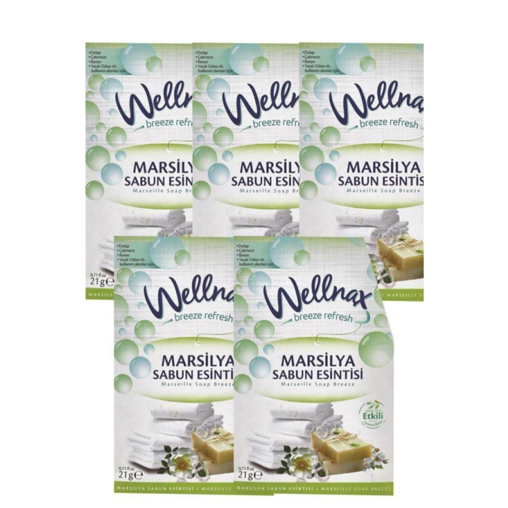 Wellnax breeze refresh Dolap Ve Çekmece Kokusu Marsilya Sabun Esinti Kesesi X5 Oda Kokusu Fiyatı
