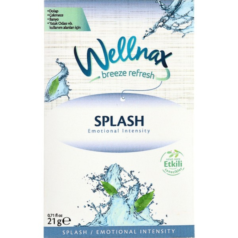 Wellnax Breeze Refresh Dolap ve Çekmece Kokusu Splash Etkisi Kesesi X3 Oda Kokusu Fiyatı