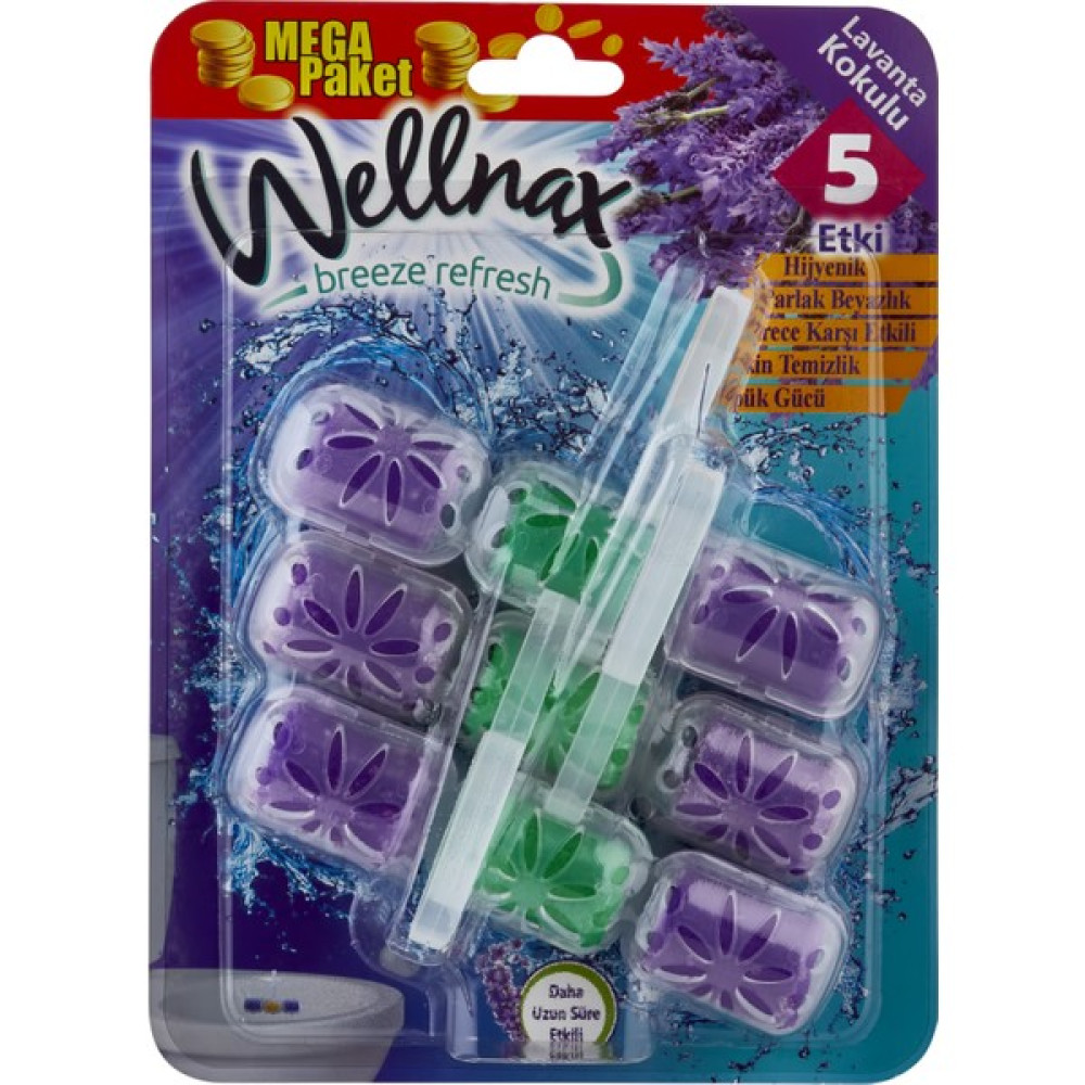 Wellnax Breeze Refresh Wc & Klozet Blok Lavanta Tazeliği Mega Paket x1 Oda Kokusu Fiyatı