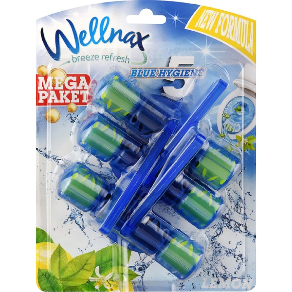 Wellnax Breeze Refresh Wc Klozet Blok Limon Tazeliği 3'lü Mavi Paket - Wc Klozet Bloğu Limon Kokulu Mavi Paket 3'lü X1 Temizlik Malzemeleri Fiyatı