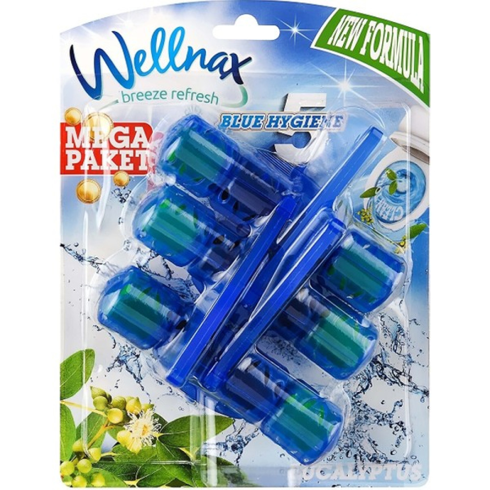 Wellnax Breeze Refresh Wc Klozet Blok Okaliptus Ferahlığı 3'lü Mavi Paket - Wc Klozet Bloğu Okaliptus 3'lü Mavi Paket X1 Temizlik Malzemeleri Fiyatı