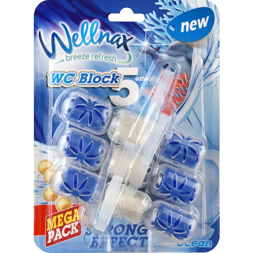Wellnax Breeze Refresh Wc Klozet Blok Okyanus Tazeliği 3'lü Mega Paket - Wc Klozet Bloğu Okyanus Kokulu 3'lü Mega Paket X1 Temizlik Malzemeleri Fiyatı