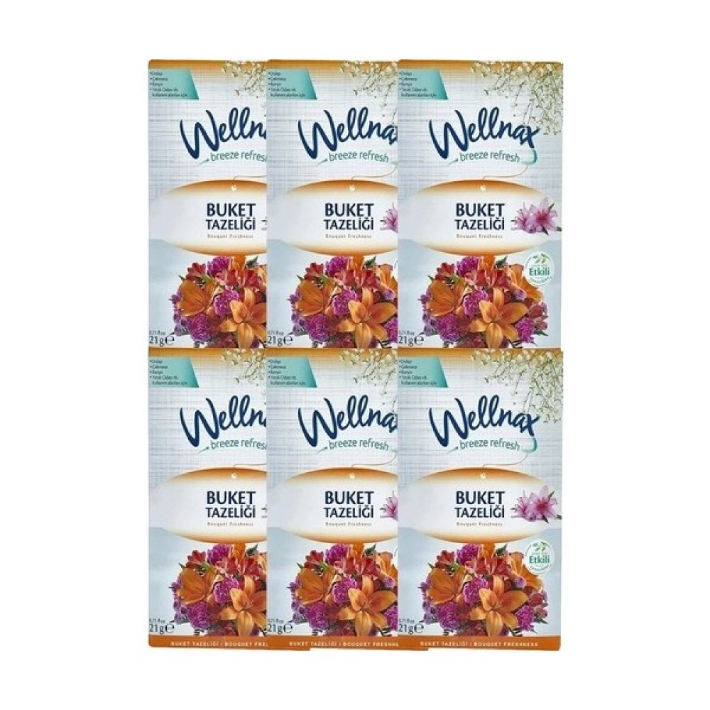 Wellnax Dolap ve Çekmece Kokusu Buketx 6 Adet Oda Kokusu Fiyatı