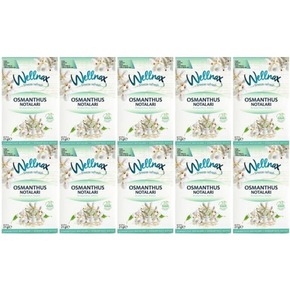 Wellnax Dolap ve Çekmece Kokusu Osmanthus Notaları Kesesi 10 x 21 gr Oda Kokusu Fiyatı