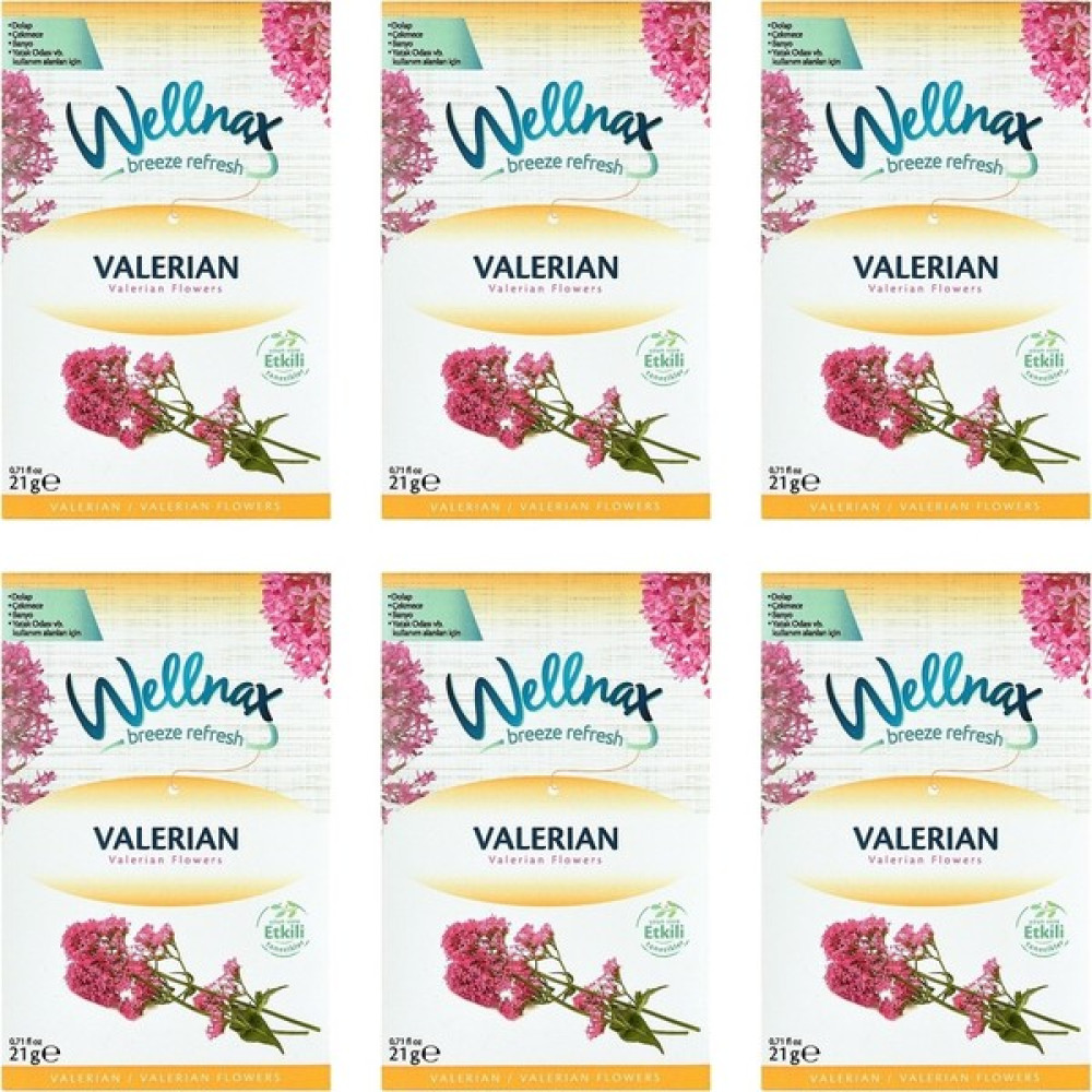 Wellnax Dolap ve Çekmece Kokusu Valerian Çiçeği 6lı Oda Kokusu Fiyatı