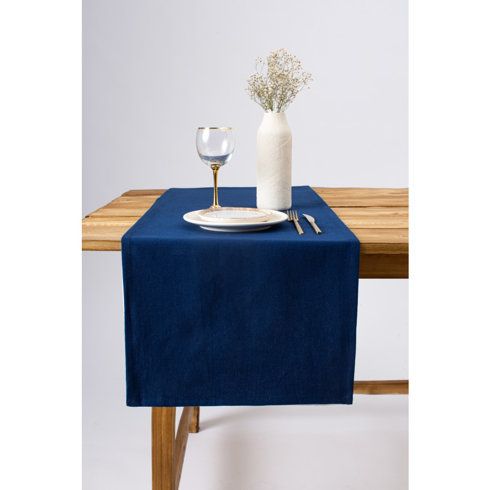 Wellstil Premium Keten Lacivert Runner 40 X 150 Cm Runner Fiyatı