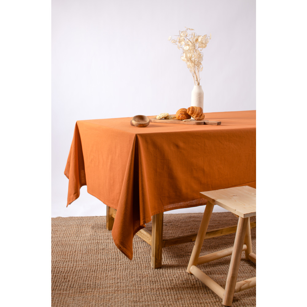 Wellstil Premium Keten Tarçın Masa Örtüsü 160 x 260 Beden Masa Örtüsü Fiyatı