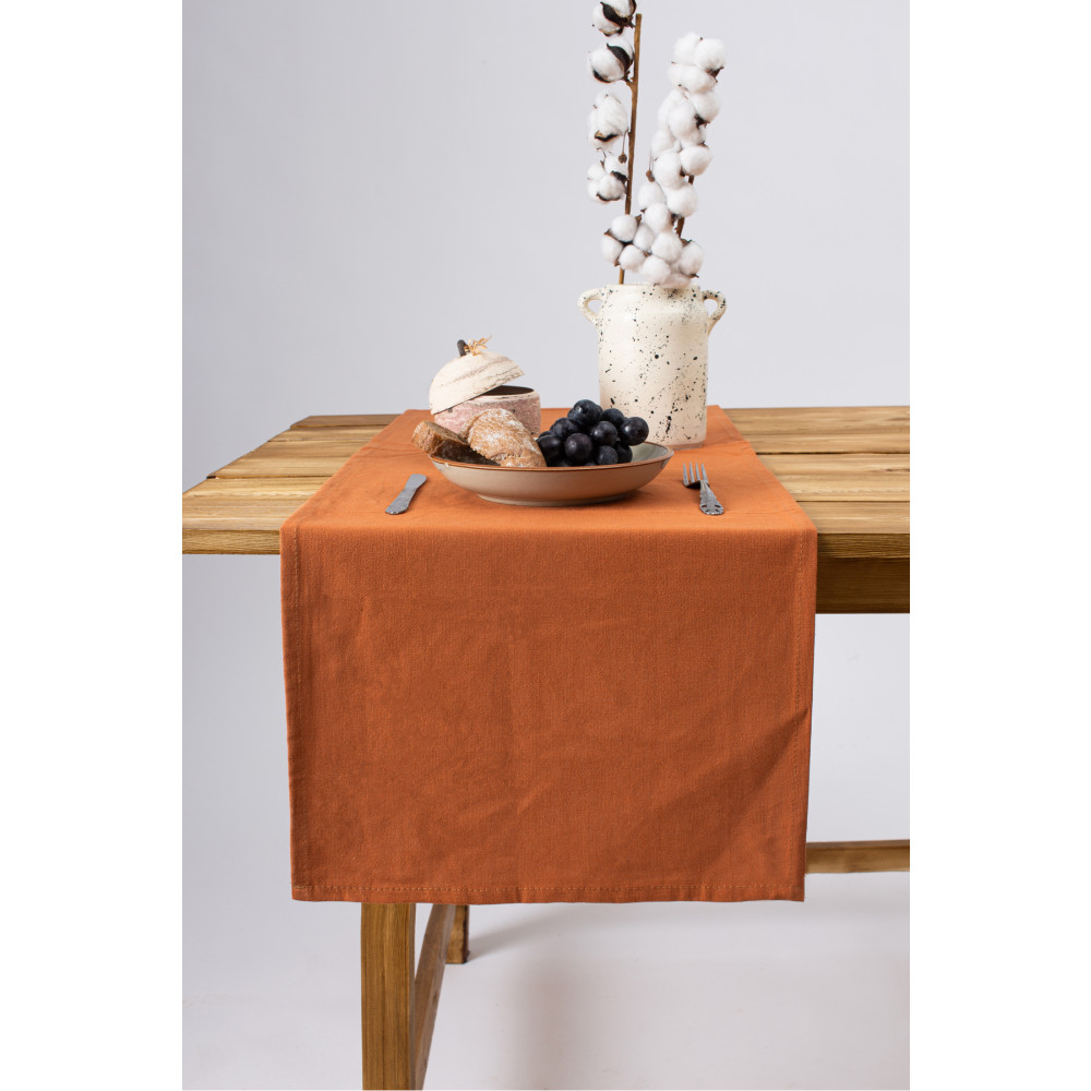 Wellstil Premium Keten Tarçın Runner 40 X 150 Cm Runner Fiyatı