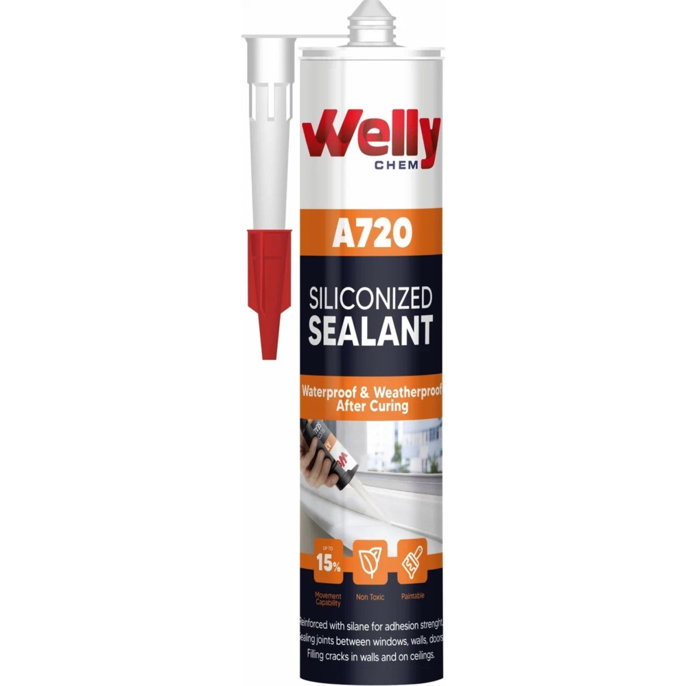 welly chem A720 Silikonize Mastik Kartuş 500 gr Beyaz Silikon Fiyatı